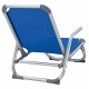 Πολυθρόνα παραλίας βαρέως τύπου από αλουμίνιο σε μπλε χρώμα 53x62x69