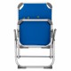 Πολυθρόνα παραλίας βαρέως τύπου από αλουμίνιο σε μπλε χρώμα 53x62x69