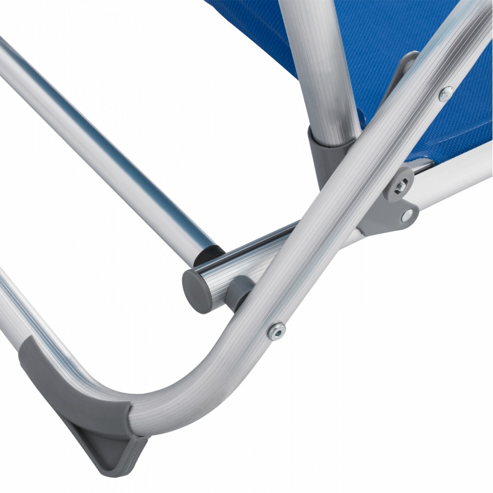 Πολυθρόνα παραλίας βαρέως τύπου από αλουμίνιο σε μπλε χρώμα 53x62x69