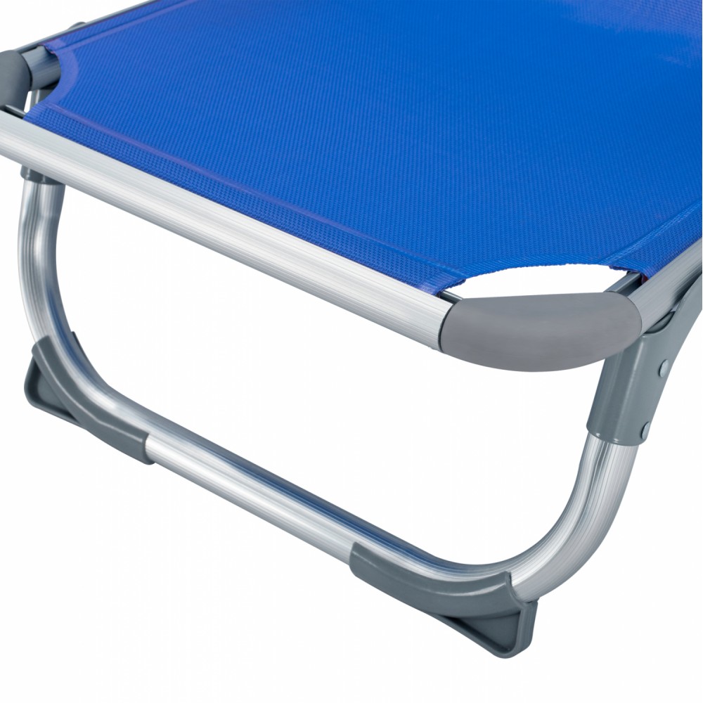 Πολυθρόνα παραλίας βαρέως τύπου από αλουμίνιο σε μπλε χρώμα 53x62x69