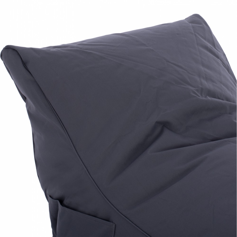 Πουφ "BLOOM" αδιάβροχο σε χρώμα γκρι 106x70x61