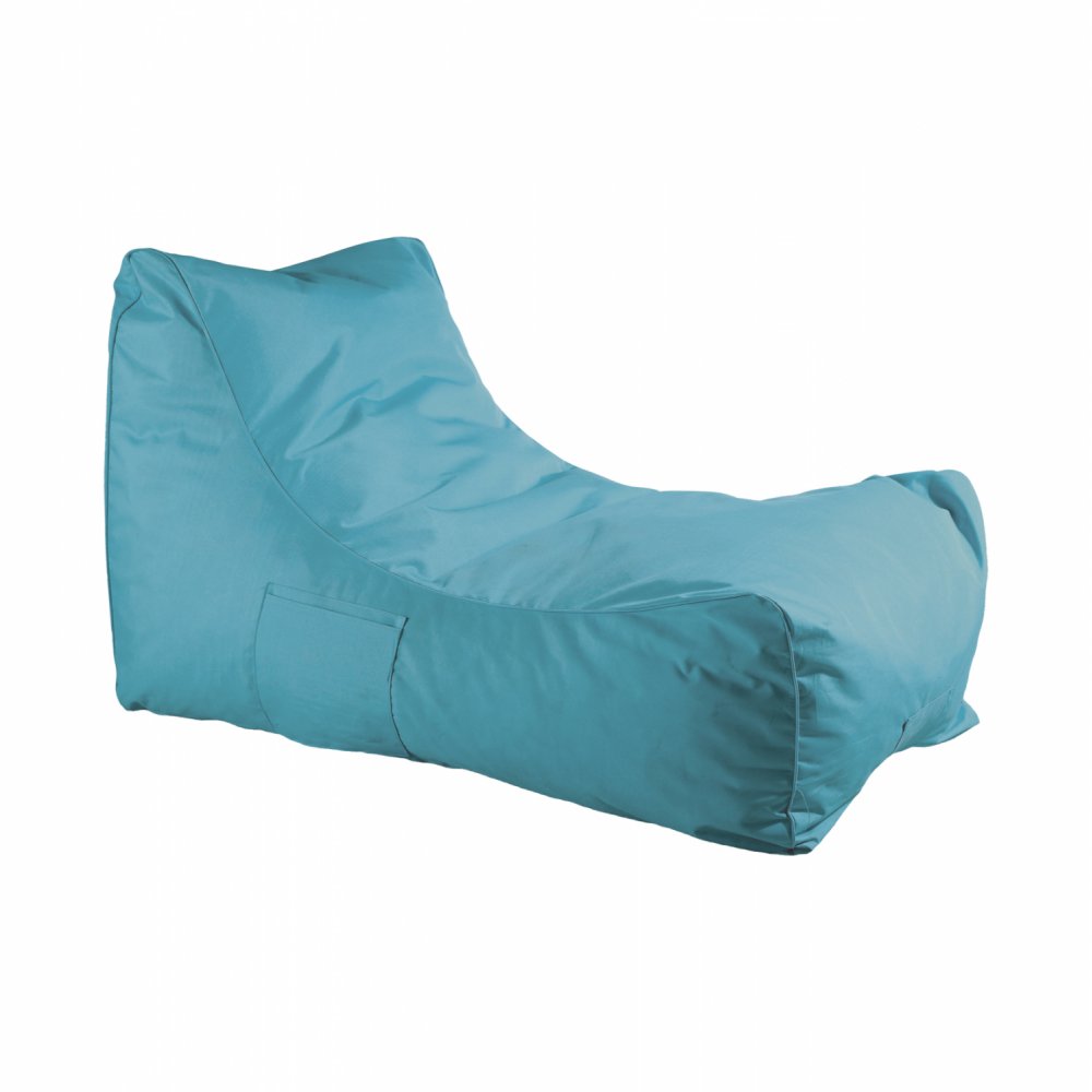 Πουφ "BLOOM" από ύφασμα αδιαβροχο σε χρώμα γαλάζιο 106x70x61