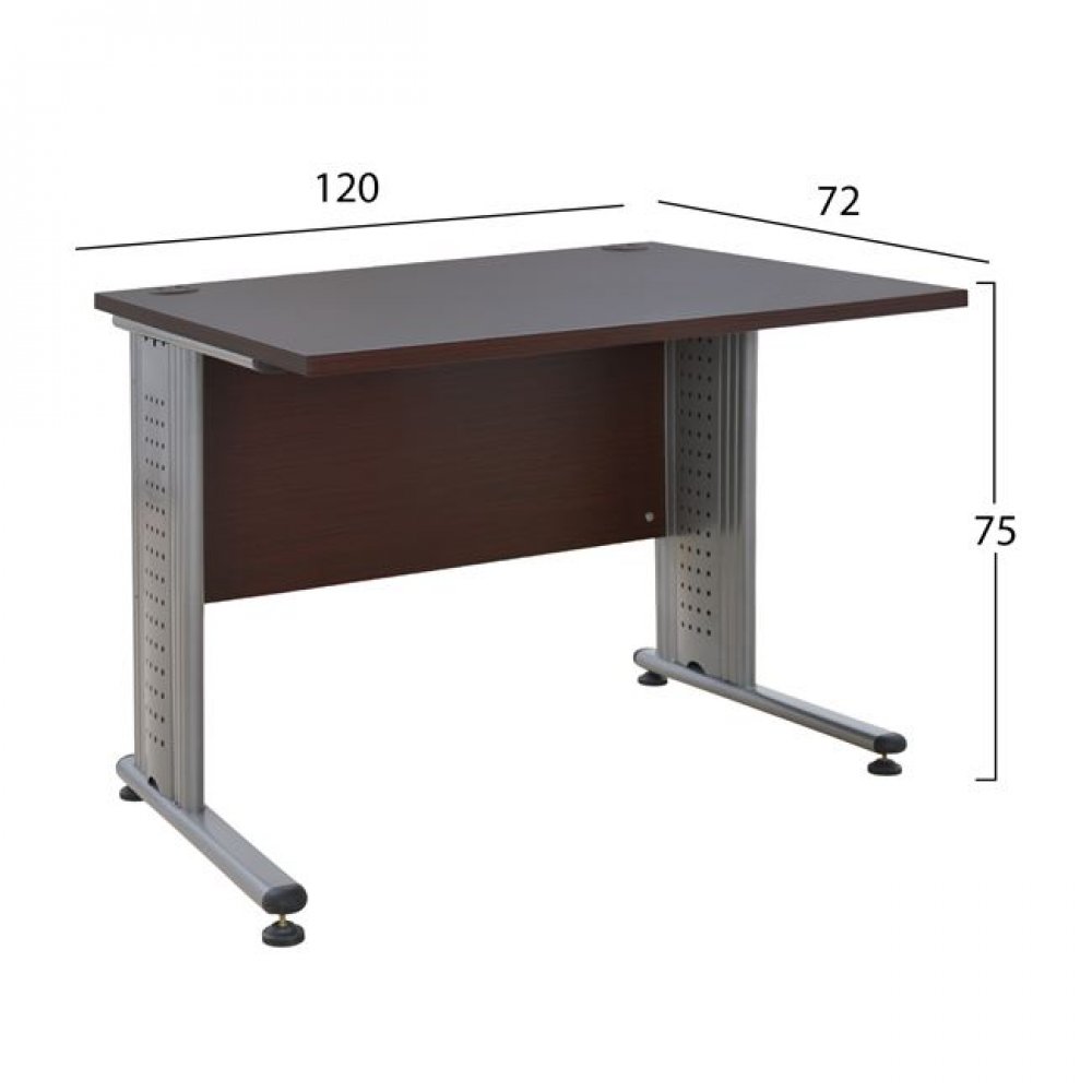 Γραφείο επαγγελματικό σετ 2 τμχ σε χρώμα βέγγε 120x72x75