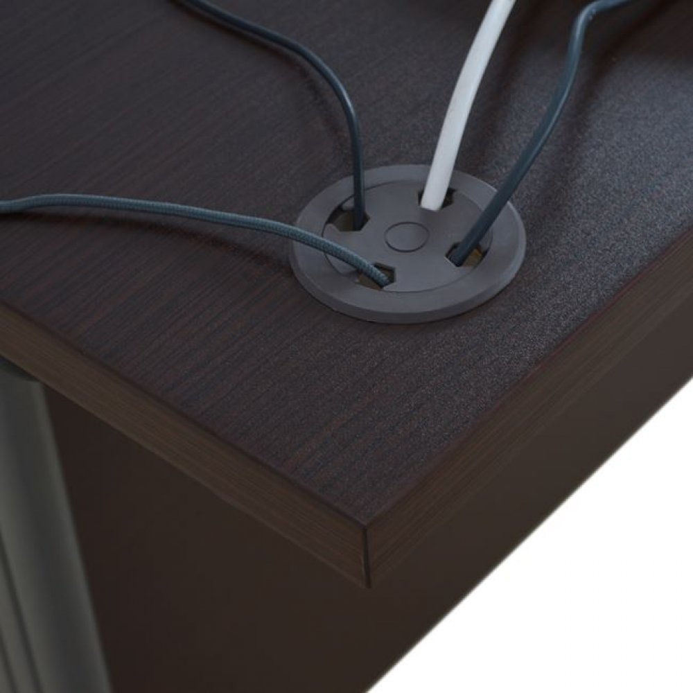 Γραφείο επαγγελματικό σετ 2 τμχ σε χρώμα βέγγε 120x72x75