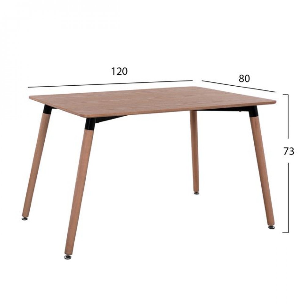 Τραπεζι "MINIMAL" σε φυσικό χρώμα 120x80x73