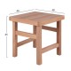 Σκαμπό-τραπεζάκι "KOLI" από ξύλο σε χρώμα φυσικό 40x40x45