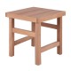 Σκαμπό-τραπεζάκι "KOLI" από ξύλο σε χρώμα φυσικό 40x40x45