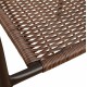 Πολυθρόνα "CAMEL" από μέταλλο/wicker σε χρώμα καφέ 53x58x76