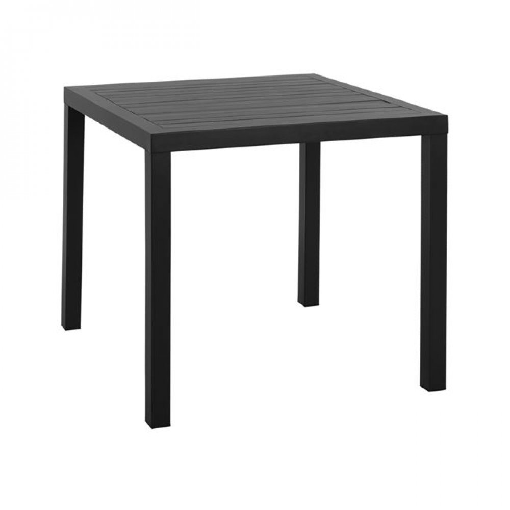 Τραπέζι αλουμινίου σε ανθρακί χρώμα 80x80x75,5