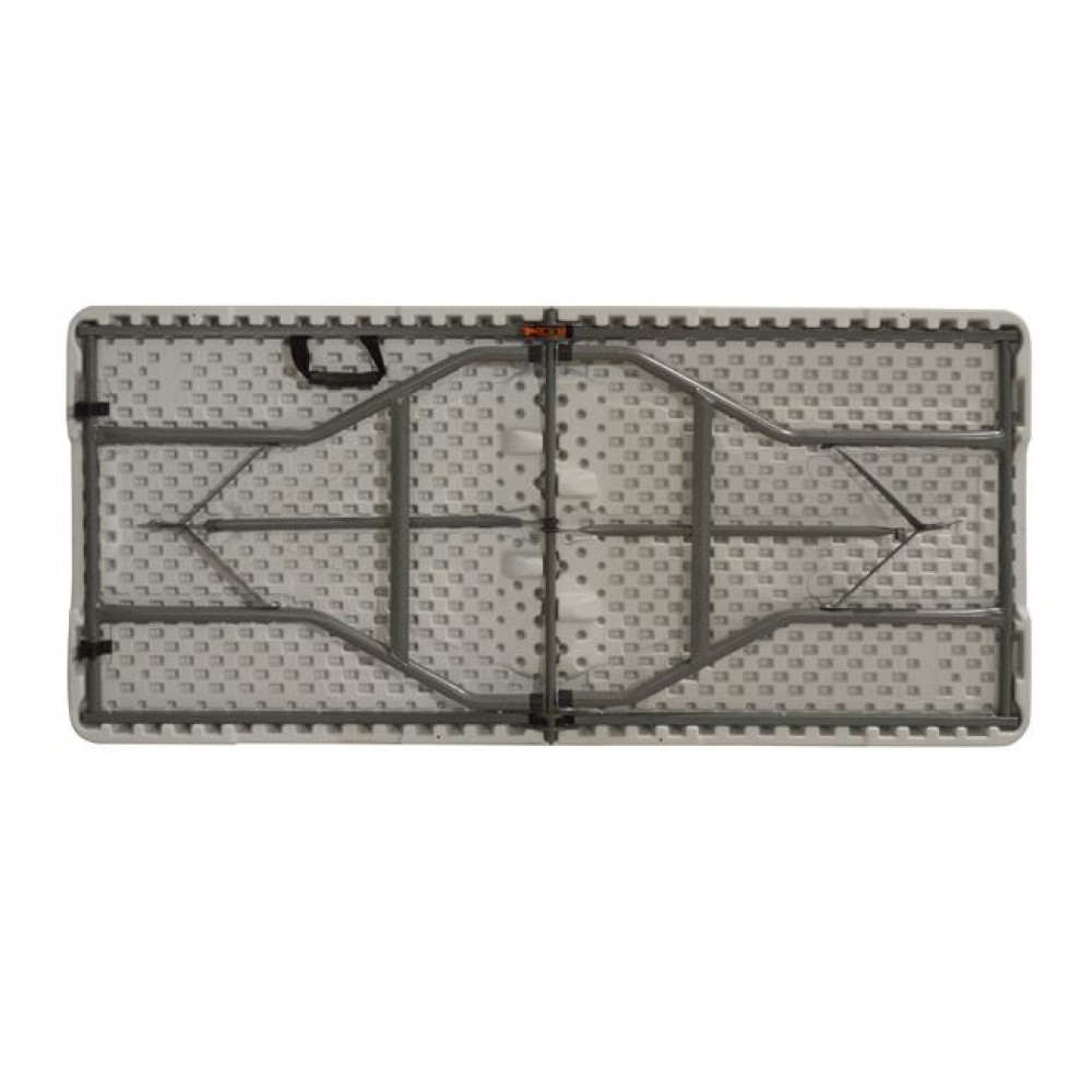 Τραπέζι "CATERING-ΣΥΝΕΔΡΙΟΥ" από PP/μέταλλο σε χρώμα λευκό/γκρι 152x70x74