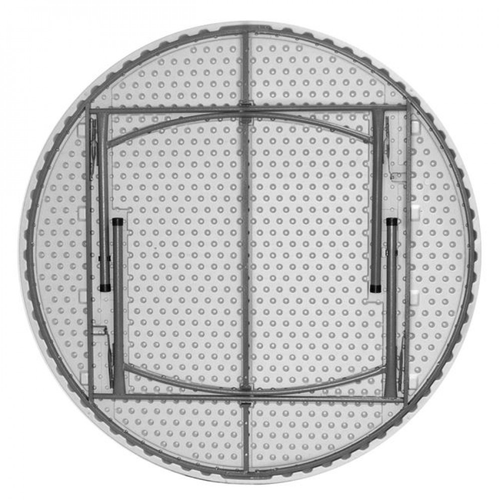 Τραπέζι "CATERING-ΣΥΝΕΔΡΙΟΥ" από PP/μέταλλο σε χρώμα λευκό Φ182x74