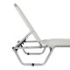 Ξαπλώστρα "WALDO" από αλουμίνιο/textilene σε λευκό χρώμα 190x60x30