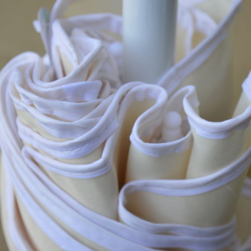 Ομπρέλα παραλίας "RANDALL" από μέταλλο/ύφασμα σε λευκό χρώμα Φ200