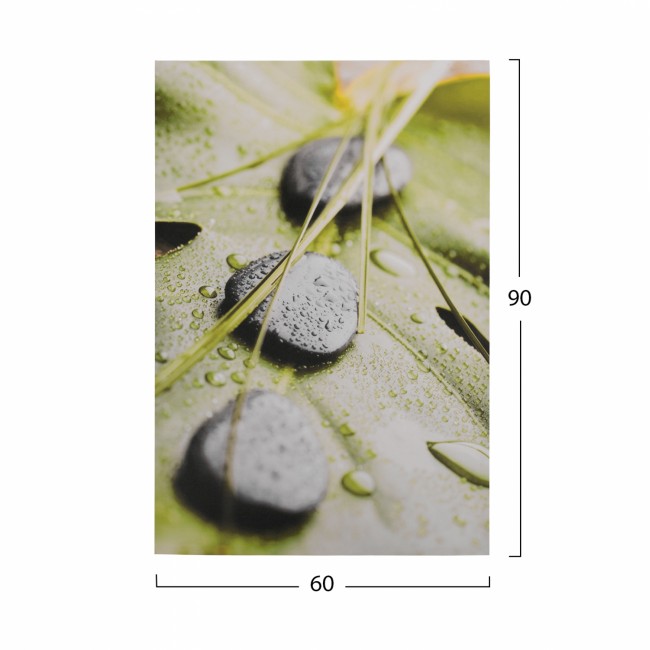 Πίνακας "STONES" από καμβά πολύχρωμος 60x90