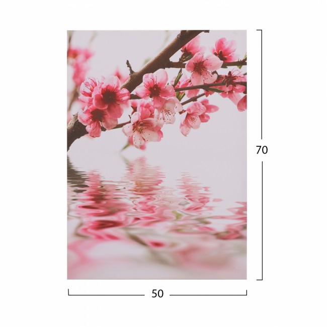 Πίνακας "Flowers" από καμβά πολύχρωμος 50x70