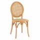 Καρέκλα "TINSLEY" από ξύλο rattan σε φυσικό χρώμα 45x50x97
