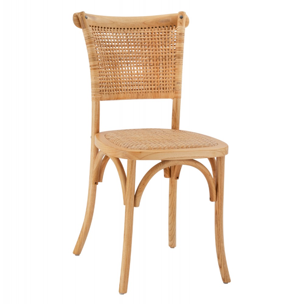 Καρέκλα "LIBERTY" από ξύλο rattan σε φυσικό χρώμα 49x54x89