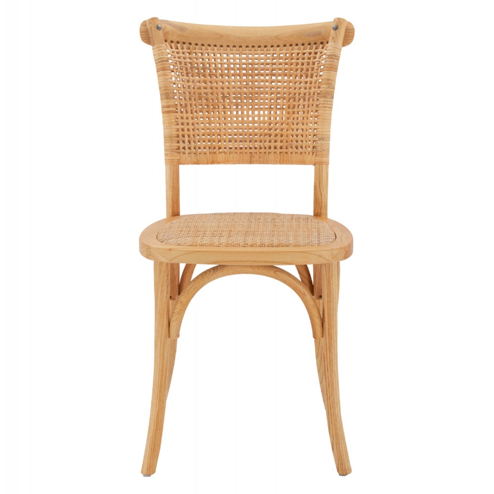 Καρέκλα "LIBERTY" από ξύλο rattan σε φυσικό χρώμα 49x54x89