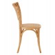 Καρέκλα "LIBERTY" από ξύλο rattan σε φυσικό χρώμα 49x54x89