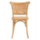 Καρέκλα "LIBERTY" από ξύλο rattan σε φυσικό χρώμα 49x54x89