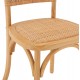 Καρέκλα "LIBERTY" από ξύλο rattan σε φυσικό χρώμα 49x54x89