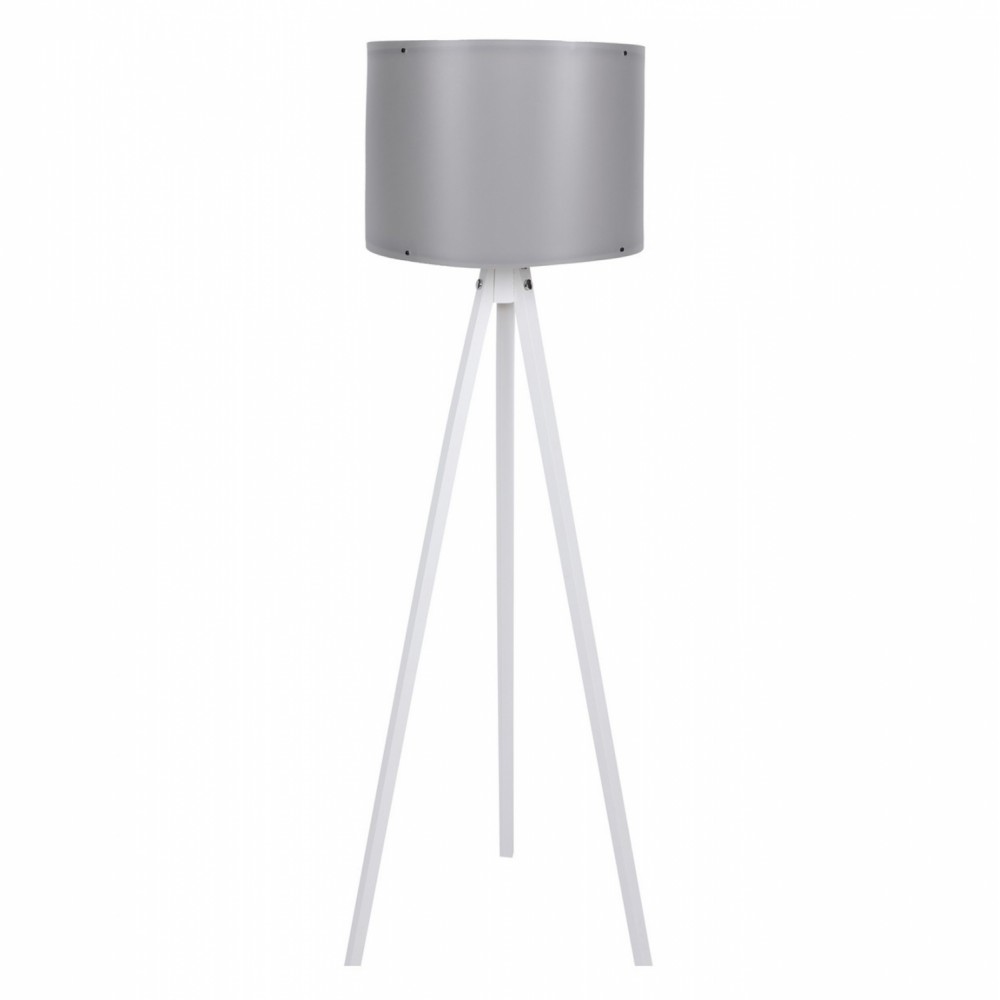 Φωτιστικό δαπέδου "CAGNEY" από MDF/PP σε λευκό/γκρι χρώμα Ε27 Φ38x145