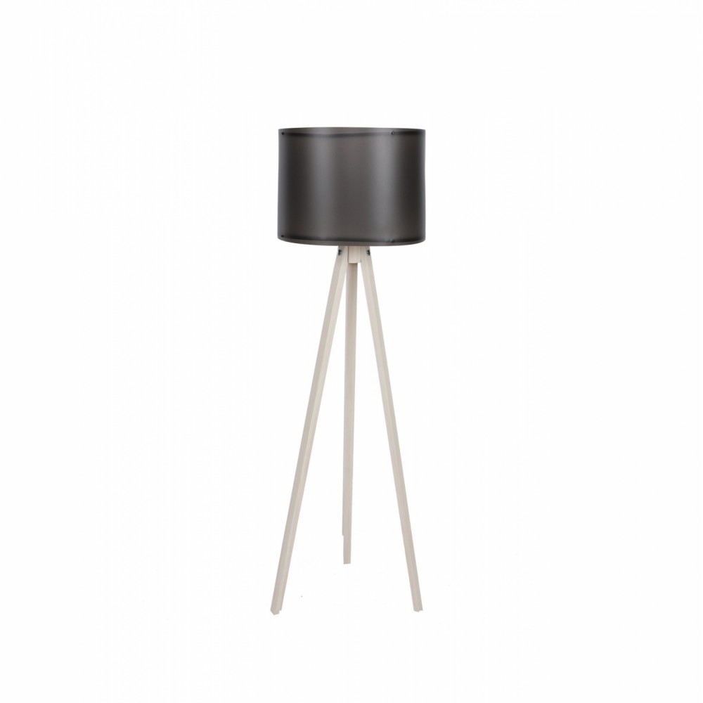 Φωτιστικό δαπέδου "CAGNEY" από MDF/PP σε μαύρο/εκρού χρώμα Ε27 Φ38x145