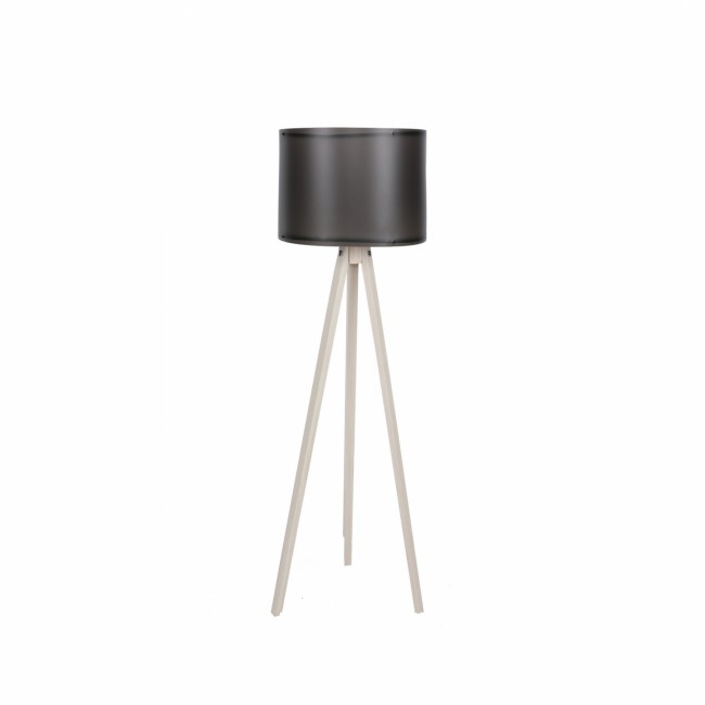 Φωτιστικό δαπέδου "CAGNEY" από MDF/PP σε μαύρο/εκρού χρώμα Ε27 Φ38x145