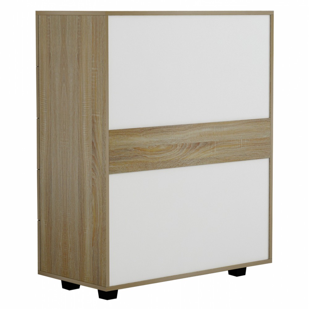 Συρταριέρα "THORG" με πέντε συρτάρια σε χρώμα σονόμα 80x40x100