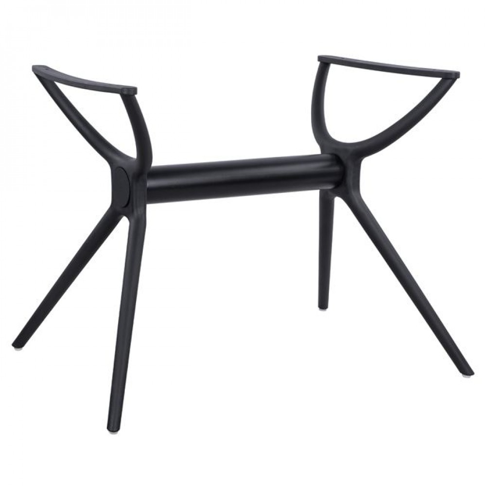 Βάση τραπεζιού από πολυπροπυλένιο σε μαύρο χρώμα 106x61x73