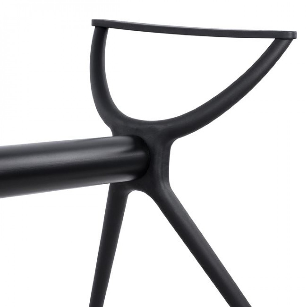 Βάση τραπεζιού από πολυπροπυλένιο σε μαύρο χρώμα 106x61x73