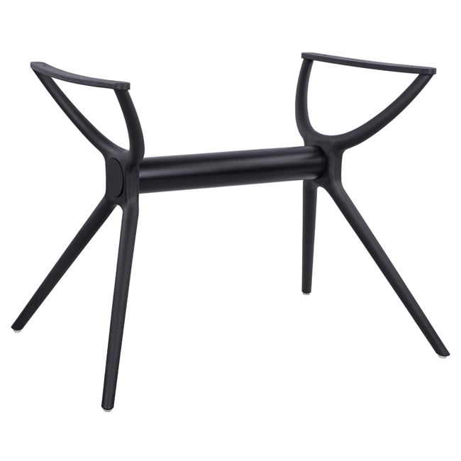 Βάση τραπεζιού από πολυπροπυλένιο σε μαύρο χρώμα 106x61x73