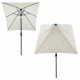Ομπρέλα "CAMBELL" από αλουμίνιο/ύφασμα σε γκρι/μπεζ χρώμα 262x170x253