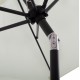 Ομπρέλα "CAMBELL" από αλουμίνιο/ύφασμα σε γκρι/μπεζ χρώμα 262x170x253
