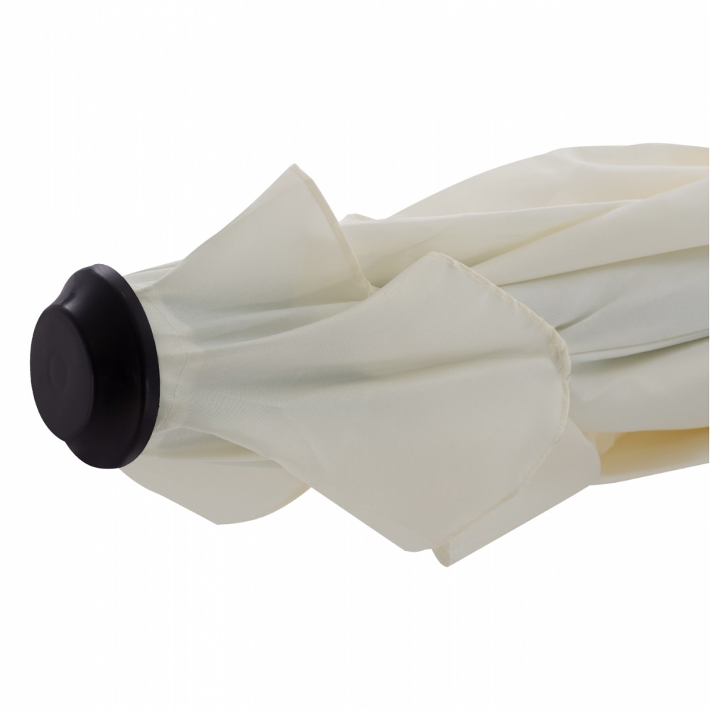 Ομπρέλα "CAMBELL" από αλουμίνιο/ύφασμα σε γκρι/μπεζ χρώμα 262x170x253