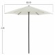 Ομπρέλα "KACEN" από αλουμίνιο/ύφασμα σε γκρι/μπεζ χρώμα Φ250x236