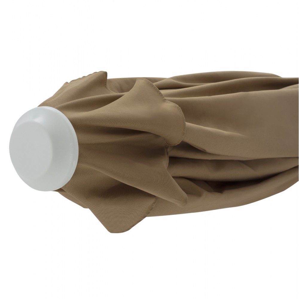 Ομπρέλα "REGGIE" από αλουμίνιο/ύφασμα σε λευκό/μόκα χρώμα Φ300x250