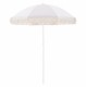 Ομπρέλα παραλίας "PACIFICA" από αλουμίνιο/ύφασμα σε λευκό/μπεζ χρώμα Φ180x200