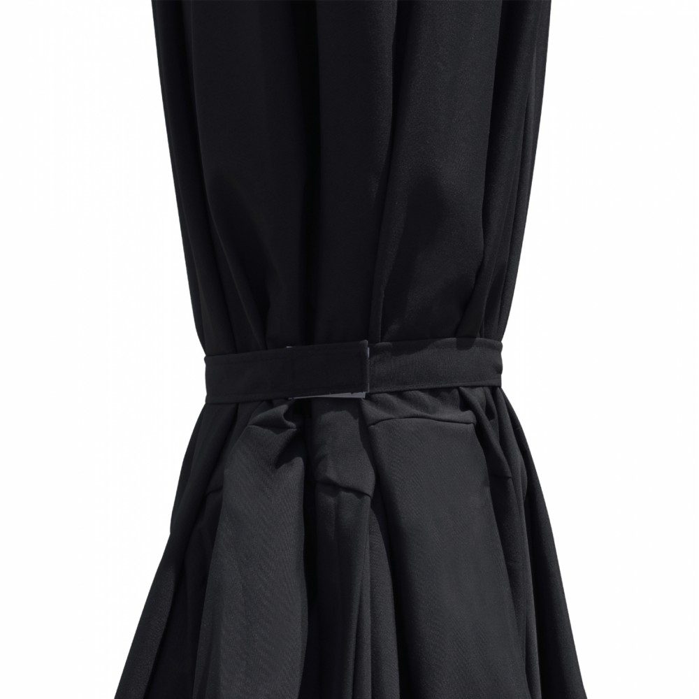 Ομπρέλα επαγγελματική "ALU" από αλουμίνιο/ύφασμα σε λευκό/μαύρο χρώμα Φ400x400