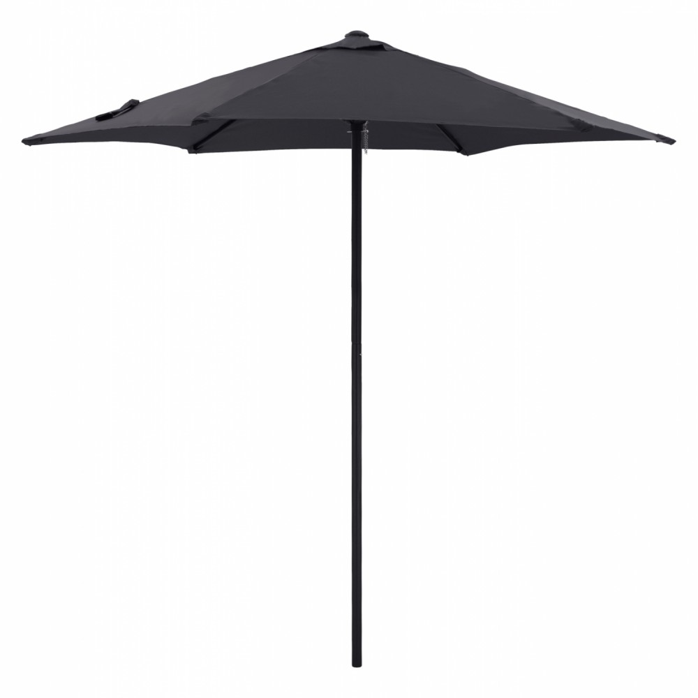 Ομπρέλα "KACEN" από αλουμίνιο/πολυεστέρα σε μαύρο/γκρι χρώμα Φ250x236