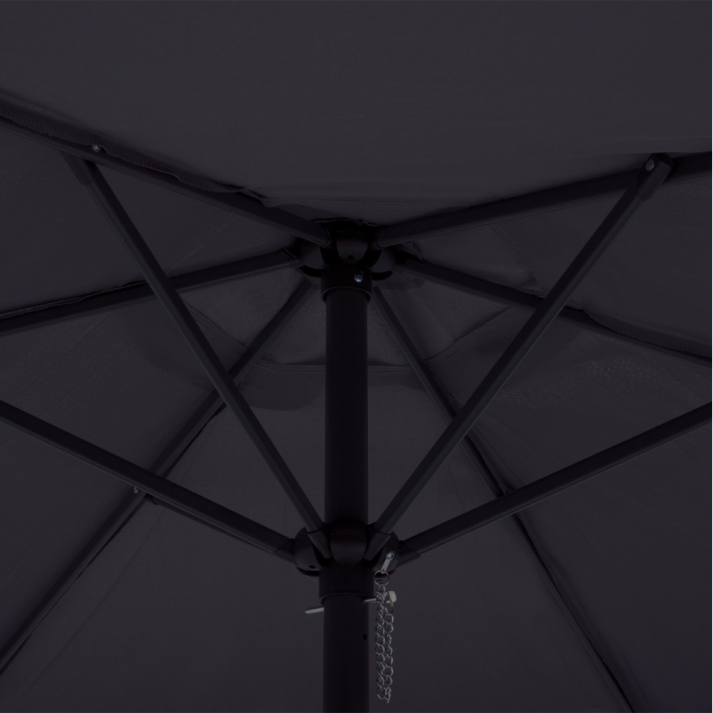 Ομπρέλα "KACEN" από αλουμίνιο/πολυεστέρα σε μαύρο/γκρι χρώμα Φ250x236