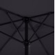 Ομπρέλα "KACEN" από αλουμίνιο/πολυεστέρα σε μαύρο/γκρι χρώμα Φ250x236