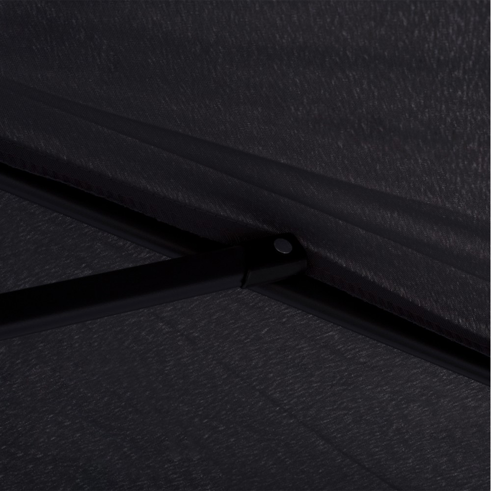 Ομπρέλα "KACEN" από αλουμίνιο/πολυεστέρα σε μαύρο/γκρι χρώμα Φ250x236