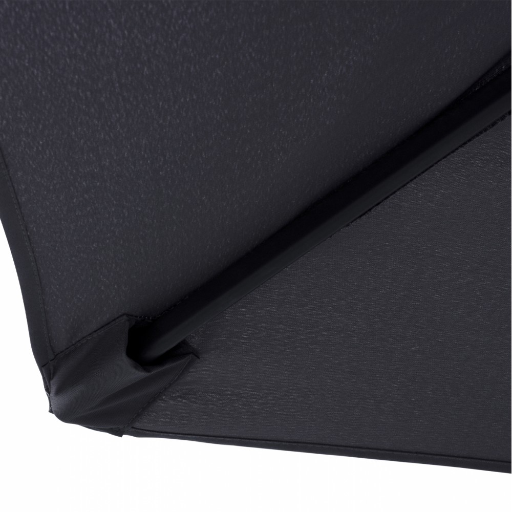 Ομπρέλα "KACEN" από αλουμίνιο/πολυεστέρα σε μαύρο/γκρι χρώμα Φ250x236