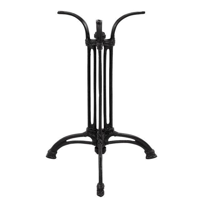 Βάση τραπεζιού από μαντέμι σε μαύρο χρώμα 50x50x71