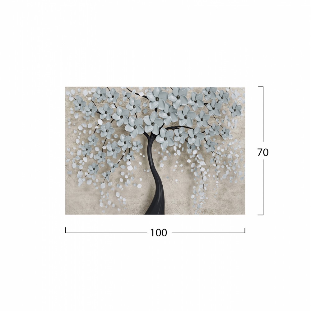 Πίνακας "BLOSSOM TREE" σε καμβά πολύχρωμος 100x3x70