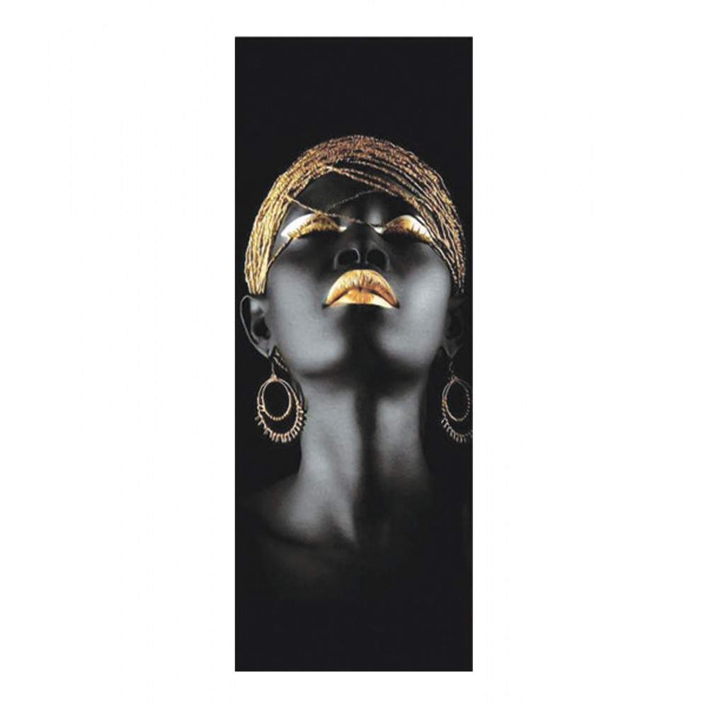 Πίνακας "SENSUAL" σε καμβά σε χρώμα μαύρο/χρυσό 30x3x80