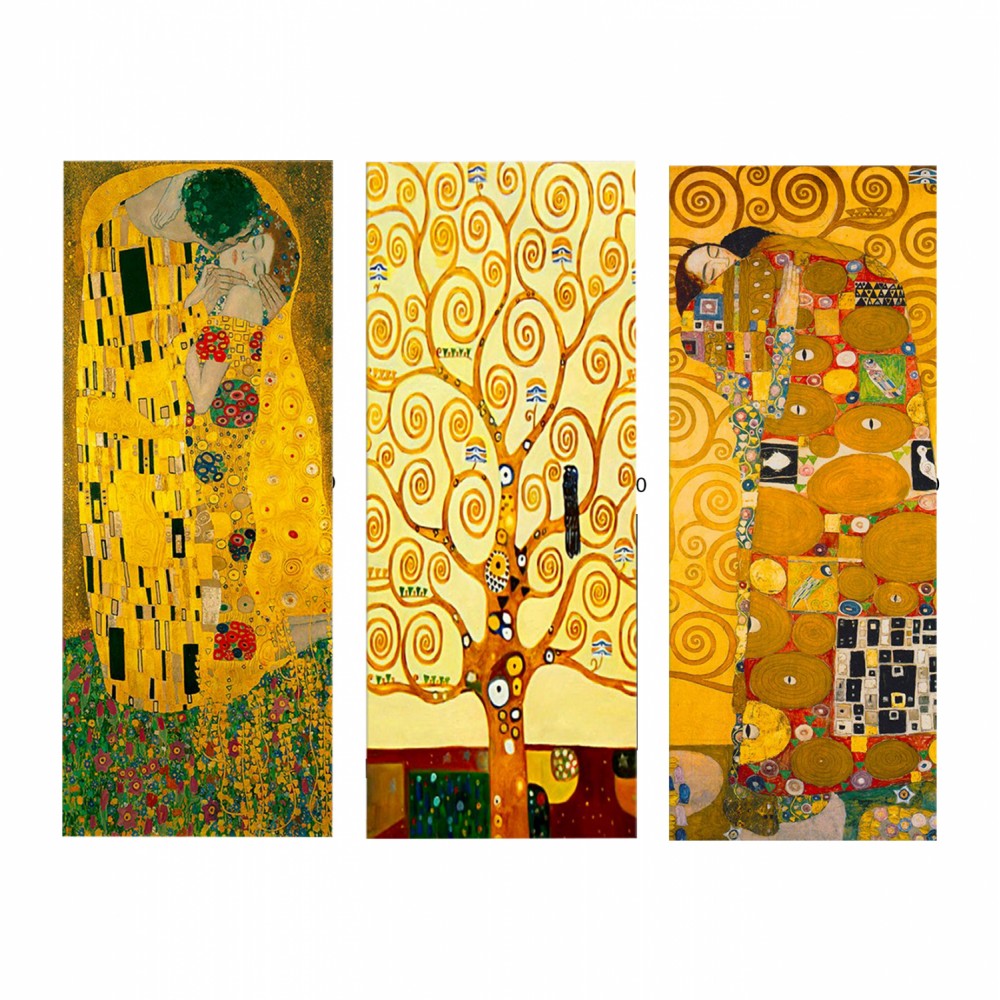 Πίνακας τρίπτυχος "ΑΡΤ ΝΟΥΒΟ" από mdf πολύχρωμος 60x50