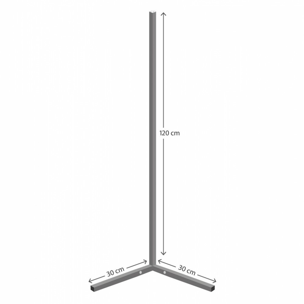 Φωτιστικό δαπέδου από μέταλλο σε μαύρο χρώμα  RGB LED 30x30x120