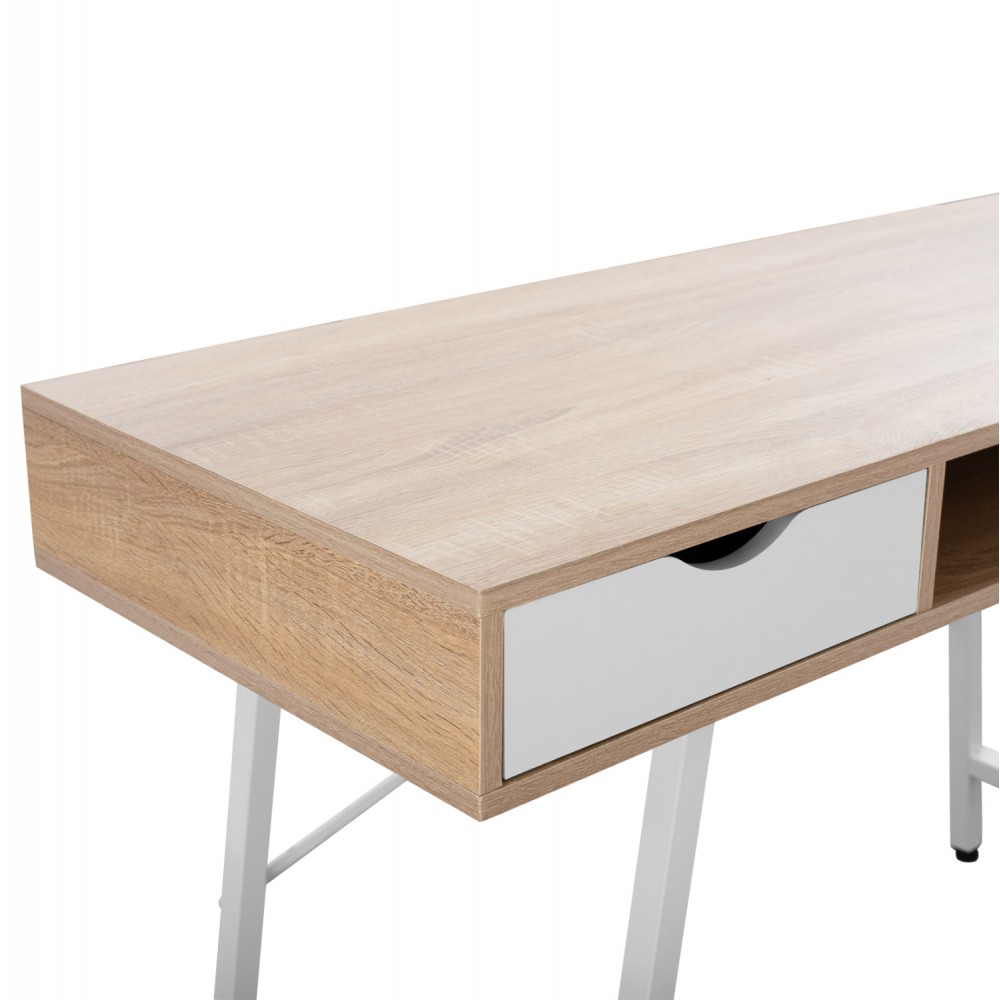 Γραφείο σε χρώμα σονόμα/λευκό 120Χ48Χ76,5